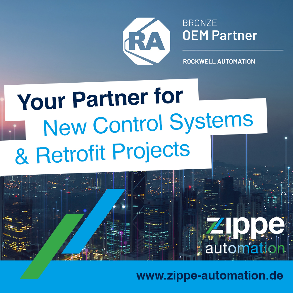 Seit September 2026 ist Zippe Automation offizieller OEM Partner von Rockwell Automation.